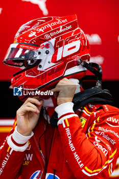 2024-07-27 - LECLERC Charles (mco), Scuderia Ferrari SF-24, portrait during the Formula 1 Rolex Belgian Grand Prix 2024, 14th round of the 2024 Formula One World Championship from July 26 to 28, 2024 on the Circuit de Spa-Francorchamps, in Stavelot, Belgium - F1 - BELGIAN GRAND PRIX 2024 - FORMULA 1 - MOTORS