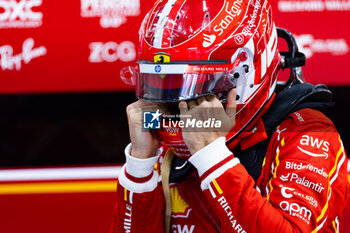 2024-07-27 - LECLERC Charles (mco), Scuderia Ferrari SF-24, portrait during the Formula 1 Rolex Belgian Grand Prix 2024, 14th round of the 2024 Formula One World Championship from July 26 to 28, 2024 on the Circuit de Spa-Francorchamps, in Stavelot, Belgium - F1 - BELGIAN GRAND PRIX 2024 - FORMULA 1 - MOTORS