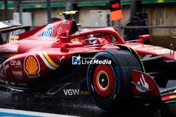 2024-07-27 - 55 SAINZ Carlos (spa), Scuderia Ferrari SF-24, action during the Formula 1 Rolex Belgian Grand Prix 2024, 14th round of the 2024 Formula One World Championship from July 26 to 28, 2024 on the Circuit de Spa-Francorchamps, in Stavelot, Belgium - F1 - BELGIAN GRAND PRIX 2024 - FORMULA 1 - MOTORS