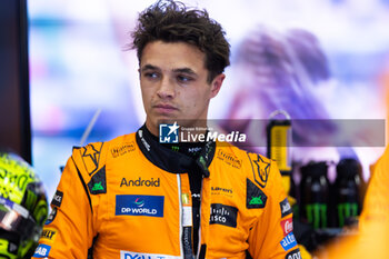 2024-07-27 - NORRIS Lando (gbr), McLaren F1 Team MCL38, portrait during the Formula 1 Rolex Belgian Grand Prix 2024, 14th round of the 2024 Formula One World Championship from July 26 to 28, 2024 on the Circuit de Spa-Francorchamps, in Stavelot, Belgium - F1 - BELGIAN GRAND PRIX 2024 - FORMULA 1 - MOTORS