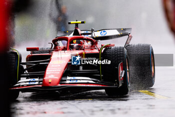 2024-07-27 - 55 SAINZ Carlos (spa), Scuderia Ferrari SF-24, action during the Formula 1 Rolex Belgian Grand Prix 2024, 14th round of the 2024 Formula One World Championship from July 26 to 28, 2024 on the Circuit de Spa-Francorchamps, in Stavelot, Belgium - F1 - BELGIAN GRAND PRIX 2024 - FORMULA 1 - MOTORS