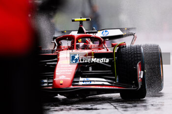 2024-07-27 - 55 SAINZ Carlos (spa), Scuderia Ferrari SF-24, action during the Formula 1 Rolex Belgian Grand Prix 2024, 14th round of the 2024 Formula One World Championship from July 26 to 28, 2024 on the Circuit de Spa-Francorchamps, in Stavelot, Belgium - F1 - BELGIAN GRAND PRIX 2024 - FORMULA 1 - MOTORS