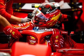 2024-07-27 - SAINZ Carlos (spa), Scuderia Ferrari SF-24, portrait during the Formula 1 Rolex Belgian Grand Prix 2024, 14th round of the 2024 Formula One World Championship from July 26 to 28, 2024 on the Circuit de Spa-Francorchamps, in Stavelot, Belgium - F1 - BELGIAN GRAND PRIX 2024 - FORMULA 1 - MOTORS