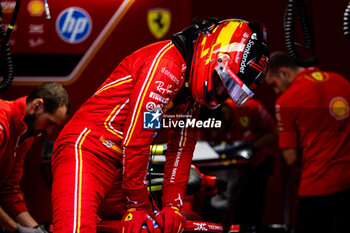 2024-07-27 - SAINZ Carlos (spa), Scuderia Ferrari SF-24, portrait during the Formula 1 Rolex Belgian Grand Prix 2024, 14th round of the 2024 Formula One World Championship from July 26 to 28, 2024 on the Circuit de Spa-Francorchamps, in Stavelot, Belgium - F1 - BELGIAN GRAND PRIX 2024 - FORMULA 1 - MOTORS