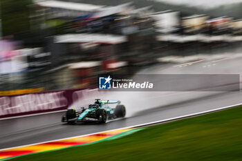 2024-07-27 - 18 STROLL Lance (can), Aston Martin F1 Team AMR24, action during the Formula 1 Rolex Belgian Grand Prix 2024, 14th round of the 2024 Formula One World Championship from July 26 to 28, 2024 on the Circuit de Spa-Francorchamps, in Stavelot, Belgium - F1 - BELGIAN GRAND PRIX 2024 - FORMULA 1 - MOTORS