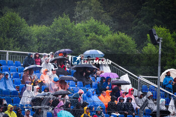 2024-07-27 - illustration grandstands rain, pluie, during the Formula 1 Rolex Belgian Grand Prix 2024, 14th round of the 2024 Formula One World Championship from July 26 to 28, 2024 on the Circuit de Spa-Francorchamps, in Stavelot, Belgium - F1 - BELGIAN GRAND PRIX 2024 - FORMULA 1 - MOTORS