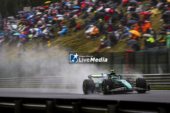 2024-07-27 - 14 ALONSO Fernando (spa), Aston Martin F1 Team AMR24, action during the Formula 1 Rolex Belgian Grand Prix 2024, 14th round of the 2024 Formula One World Championship from July 26 to 28, 2024 on the Circuit de Spa-Francorchamps, in Stavelot, Belgium - F1 - BELGIAN GRAND PRIX 2024 - FORMULA 1 - MOTORS