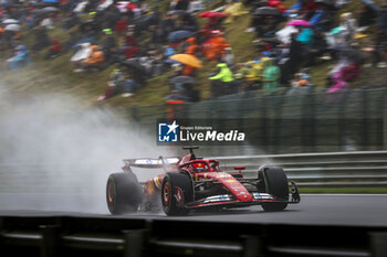 2024-07-27 - 16 LECLERC Charles (mco), Scuderia Ferrari SF-24, action during the Formula 1 Rolex Belgian Grand Prix 2024, 14th round of the 2024 Formula One World Championship from July 26 to 28, 2024 on the Circuit de Spa-Francorchamps, in Stavelot, Belgium - F1 - BELGIAN GRAND PRIX 2024 - FORMULA 1 - MOTORS