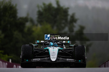 2024-07-27 - 63 RUSSELL George (gbr), Mercedes AMG F1 Team W15, action during the Formula 1 Rolex Belgian Grand Prix 2024, 14th round of the 2024 Formula One World Championship from July 26 to 28, 2024 on the Circuit de Spa-Francorchamps, in Stavelot, Belgium - F1 - BELGIAN GRAND PRIX 2024 - FORMULA 1 - MOTORS