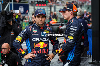 2024-07-27 - PEREZ Sergio (mex), Red Bull Racing RB20, VERSTAPPEN Max (ned), Red Bull Racing RB20, portrait, during the Formula 1 Rolex Belgian Grand Prix 2024, 14th round of the 2024 Formula One World Championship from July 26 to 28, 2024 on the Circuit de Spa-Francorchamps, in Stavelot, Belgium - F1 - BELGIAN GRAND PRIX 2024 - FORMULA 1 - MOTORS