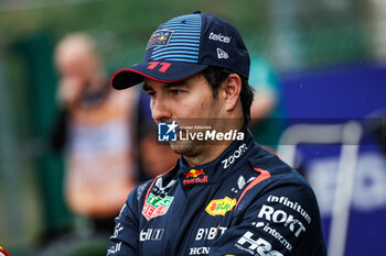 2024-07-27 - PEREZ Sergio (mex), Red Bull Racing RB20, portrait during the Formula 1 Rolex Belgian Grand Prix 2024, 14th round of the 2024 Formula One World Championship from July 26 to 28, 2024 on the Circuit de Spa-Francorchamps, in Stavelot, Belgium - F1 - BELGIAN GRAND PRIX 2024 - FORMULA 1 - MOTORS