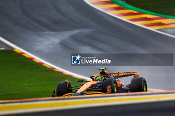 2024-07-27 - 04 NORRIS Lando (gbr), McLaren F1 Team MCL38, action during the Formula 1 Rolex Belgian Grand Prix 2024, 14th round of the 2024 Formula One World Championship from July 26 to 28, 2024 on the Circuit de Spa-Francorchamps, in Stavelot, Belgium - F1 - BELGIAN GRAND PRIX 2024 - FORMULA 1 - MOTORS