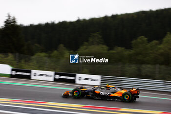 2024-07-27 - 04 NORRIS Lando (gbr), McLaren F1 Team MCL38, action during the Formula 1 Rolex Belgian Grand Prix 2024, 14th round of the 2024 Formula One World Championship from July 26 to 28, 2024 on the Circuit de Spa-Francorchamps, in Stavelot, Belgium - F1 - BELGIAN GRAND PRIX 2024 - FORMULA 1 - MOTORS