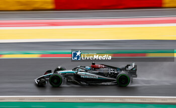 2024-07-27 - 63 RUSSELL George (gbr), Mercedes AMG F1 Team W15, action during the Formula 1 Rolex Belgian Grand Prix 2024, 14th round of the 2024 Formula One World Championship from July 26 to 28, 2024 on the Circuit de Spa-Francorchamps, in Stavelot, Belgium - F1 - BELGIAN GRAND PRIX 2024 - FORMULA 1 - MOTORS