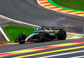 2024-07-27 - 63 RUSSELL George (gbr), Mercedes AMG F1 Team W15, action during the Formula 1 Rolex Belgian Grand Prix 2024, 14th round of the 2024 Formula One World Championship from July 26 to 28, 2024 on the Circuit de Spa-Francorchamps, in Stavelot, Belgium - F1 - BELGIAN GRAND PRIX 2024 - FORMULA 1 - MOTORS