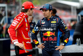 2024-07-27 - LECLERC Charles (mco), Scuderia Ferrari SF-24, PEREZ Sergio (mex), Red Bull Racing RB20, portrait during the Formula 1 Rolex Belgian Grand Prix 2024, 14th round of the 2024 Formula One World Championship from July 26 to 28, 2024 on the Circuit de Spa-Francorchamps, in Stavelot, Belgium - F1 - BELGIAN GRAND PRIX 2024 - FORMULA 1 - MOTORS