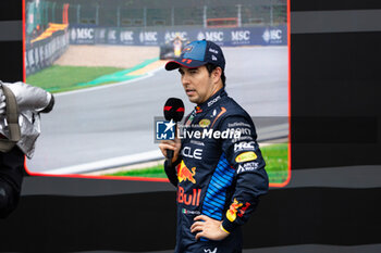 2024-07-27 - PEREZ Sergio (mex), Red Bull Racing RB20, portrait during the Formula 1 Rolex Belgian Grand Prix 2024, 14th round of the 2024 Formula One World Championship from July 26 to 28, 2024 on the Circuit de Spa-Francorchamps, in Stavelot, Belgium - F1 - BELGIAN GRAND PRIX 2024 - FORMULA 1 - MOTORS