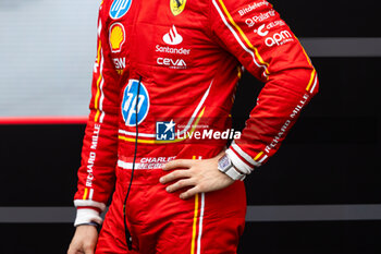 2024-07-27 - LECLERC Charles (mco), Scuderia Ferrari SF-24, portrait during the Formula 1 Rolex Belgian Grand Prix 2024, 14th round of the 2024 Formula One World Championship from July 26 to 28, 2024 on the Circuit de Spa-Francorchamps, in Stavelot, Belgium - F1 - BELGIAN GRAND PRIX 2024 - FORMULA 1 - MOTORS