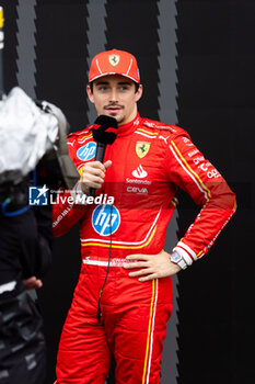 2024-07-27 - LECLERC Charles (mco), Scuderia Ferrari SF-24, portrait during the Formula 1 Rolex Belgian Grand Prix 2024, 14th round of the 2024 Formula One World Championship from July 26 to 28, 2024 on the Circuit de Spa-Francorchamps, in Stavelot, Belgium - F1 - BELGIAN GRAND PRIX 2024 - FORMULA 1 - MOTORS