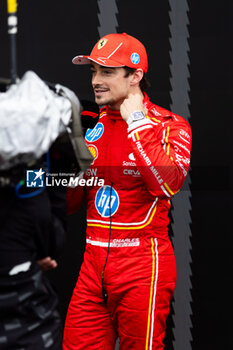 2024-07-27 - LECLERC Charles (mco), Scuderia Ferrari SF-24, portrait during the Formula 1 Rolex Belgian Grand Prix 2024, 14th round of the 2024 Formula One World Championship from July 26 to 28, 2024 on the Circuit de Spa-Francorchamps, in Stavelot, Belgium - F1 - BELGIAN GRAND PRIX 2024 - FORMULA 1 - MOTORS