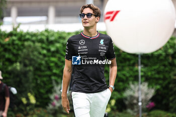 2024-09-19 - RUSSELL George (gbr), Mercedes AMG F1 Team W15, portrait during the Formula 1 Singapore Grand Prix 2024, 18th round of the 2024 Formula One World Championship from September 20 to 22, 2024 on the Marina Bay Circuit, in Singapore, Singapore - F1 - SINGAPORE GRAND PRIX 2024 - FORMULA 1 - MOTORS