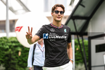 2024-09-19 - RUSSELL George (gbr), Mercedes AMG F1 Team W15, portrait during the Formula 1 Singapore Grand Prix 2024, 18th round of the 2024 Formula One World Championship from September 20 to 22, 2024 on the Marina Bay Circuit, in Singapore, Singapore - F1 - SINGAPORE GRAND PRIX 2024 - FORMULA 1 - MOTORS