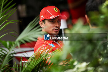 2024-09-19 - LECLERC Charles (mco), Scuderia Ferrari SF-24, portrait during the Formula 1 Singapore Grand Prix 2024, 18th round of the 2024 Formula One World Championship from September 20 to 22, 2024 on the Marina Bay Circuit, in Singapore, Singapore - F1 - SINGAPORE GRAND PRIX 2024 - FORMULA 1 - MOTORS