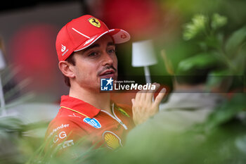 2024-09-19 - LECLERC Charles (mco), Scuderia Ferrari SF-24, portrait during the Formula 1 Singapore Grand Prix 2024, 18th round of the 2024 Formula One World Championship from September 20 to 22, 2024 on the Marina Bay Circuit, in Singapore, Singapore - F1 - SINGAPORE GRAND PRIX 2024 - FORMULA 1 - MOTORS