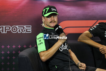 2024-09-19 - BOTTAS Valtteri (fin), Stake F1 Team Kick Sauber C44, portrait press conference during the Formula 1 Singapore Grand Prix 2024, 18th round of the 2024 Formula One World Championship from September 20 to 22, 2024 on the Marina Bay Circuit, in Singapore, Singapore - F1 - SINGAPORE GRAND PRIX 2024 - FORMULA 1 - MOTORS