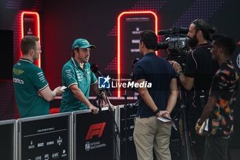 2024-09-19 - ALONSO Fernando (spa), Aston Martin F1 Team AMR24, portrait press conference during the Formula 1 Singapore Grand Prix 2024, 18th round of the 2024 Formula One World Championship from September 20 to 22, 2024 on the Marina Bay Circuit, in Singapore, Singapore - F1 - SINGAPORE GRAND PRIX 2024 - FORMULA 1 - MOTORS