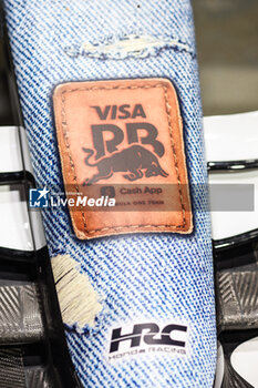 2024-09-19 - Visa Cash App RB F1 Team special denim livery during the Formula 1 Singapore Grand Prix 2024, 18th round of the 2024 Formula One World Championship from September 20 to 22, 2024 on the Marina Bay Circuit, in Singapore, Singapore - F1 - SINGAPORE GRAND PRIX 2024 - FORMULA 1 - MOTORS