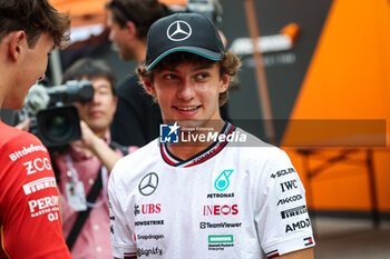 2024-09-19 - BEARMAN Oliver, Ferrari Driver Academy, KIMI ANTONELLI Andrea (ita), Junior Driver of Mercedes AMG F1 Team, portrait, during the Formula 1 Singapore Grand Prix 2024, 18th round of the 2024 Formula One World Championship from September 20 to 22, 2024 on the Marina Bay Circuit, in Singapore, Singapore - F1 - SINGAPORE GRAND PRIX 2024 - FORMULA 1 - MOTORS