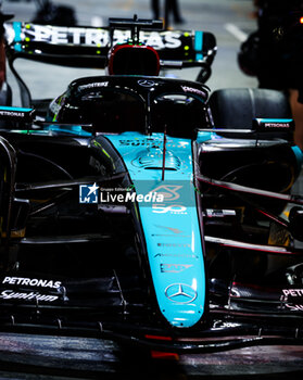 2024-09-19 - Mercedes AMG F1 Team W15, mechanical detail during the Formula 1 Singapore Grand Prix 2024, 18th round of the 2024 Formula One World Championship from September 20 to 22, 2024 on the Marina Bay Circuit, in Singapore, Singapore - F1 - SINGAPORE GRAND PRIX 2024 - FORMULA 1 - MOTORS