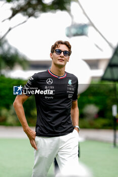 2024-09-19 - RUSSELL George (gbr), Mercedes AMG F1 Team W15, portrait during the Formula 1 Singapore Grand Prix 2024, 18th round of the 2024 Formula One World Championship from September 20 to 22, 2024 on the Marina Bay Circuit, in Singapore, Singapore - F1 - SINGAPORE GRAND PRIX 2024 - FORMULA 1 - MOTORS