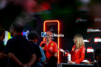 2024-09-19 - LECLERC Charles (mco), Scuderia Ferrari SF-24, portrait during the Formula 1 Singapore Grand Prix 2024, 18th round of the 2024 Formula One World Championship from September 20 to 22, 2024 on the Marina Bay Circuit, in Singapore, Singapore - F1 - SINGAPORE GRAND PRIX 2024 - FORMULA 1 - MOTORS