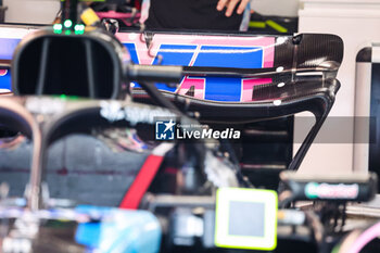 2024-09-20 - Rear wing of Alpine F1 Team A524, mechanical detail during the Formula 1 Singapore Grand Prix 2024, 18th round of the 2024 Formula One World Championship from September 20 to 22, 2024 on the Marina Bay Circuit, in Singapore, Singapore - F1 - SINGAPORE GRAND PRIX 2024 - FORMULA 1 - MOTORS