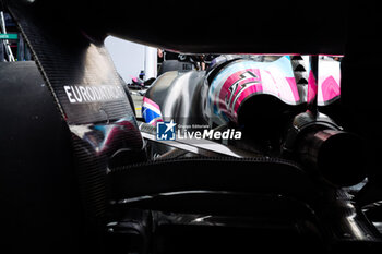 2024-09-20 - Rear wing of Alpine F1 Team A524, mechanical detail during the Formula 1 Singapore Grand Prix 2024, 18th round of the 2024 Formula One World Championship from September 20 to 22, 2024 on the Marina Bay Circuit, in Singapore, Singapore - F1 - SINGAPORE GRAND PRIX 2024 - FORMULA 1 - MOTORS