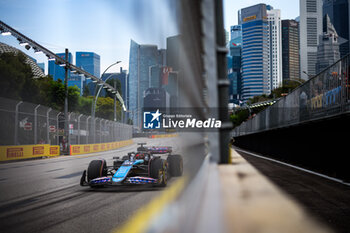 2024-09-20 - 31 OCON Esteban (fra), Alpine F1 Team A524, action during the Formula 1 Singapore Grand Prix 2024, 18th round of the 2024 Formula One World Championship from September 20 to 22, 2024 on the Marina Bay Circuit, in Singapore, Singapore - F1 - SINGAPORE GRAND PRIX 2024 - FORMULA 1 - MOTORS