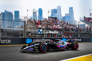 2024-09-20 - 31 OCON Esteban (fra), Alpine F1 Team A524, action during the Formula 1 Singapore Grand Prix 2024, 18th round of the 2024 Formula One World Championship from September 20 to 22, 2024 on the Marina Bay Circuit, in Singapore, Singapore - F1 - SINGAPORE GRAND PRIX 2024 - FORMULA 1 - MOTORS