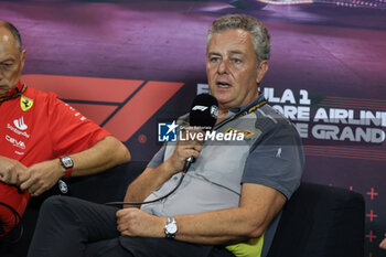 2024-09-20 - ISOLA Mario (ita), Motorsport Racing Manager of Pirelli, portrait press conference during the Formula 1 Singapore Grand Prix 2024, 18th round of the 2024 Formula One World Championship from September 20 to 22, 2024 on the Marina Bay Circuit, in Singapore, Singapore - F1 - SINGAPORE GRAND PRIX 2024 - FORMULA 1 - MOTORS