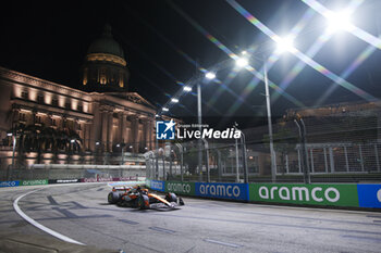 2024-09-20 - 04 NORRIS Lando (gbr), McLaren F1 Team MCL38, action during the Formula 1 Singapore Grand Prix 2024, 18th round of the 2024 Formula One World Championship from September 20 to 22, 2024 on the Marina Bay Circuit, in Singapore, Singapore - F1 - SINGAPORE GRAND PRIX 2024 - FORMULA 1 - MOTORS