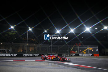 2024-09-20 - 16 LECLERC Charles (mco), Scuderia Ferrari SF-24, action during the Formula 1 Singapore Grand Prix 2024, 18th round of the 2024 Formula One World Championship from September 20 to 22, 2024 on the Marina Bay Circuit, in Singapore, Singapore - F1 - SINGAPORE GRAND PRIX 2024 - FORMULA 1 - MOTORS