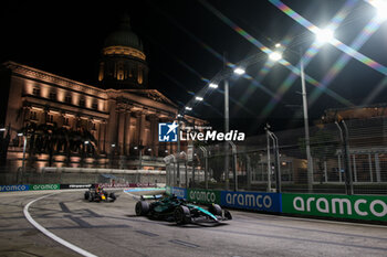 2024-09-20 - 18 STROLL Lance (can), Aston Martin F1 Team AMR24, action during the Formula 1 Singapore Grand Prix 2024, 18th round of the 2024 Formula One World Championship from September 20 to 22, 2024 on the Marina Bay Circuit, in Singapore, Singapore - F1 - SINGAPORE GRAND PRIX 2024 - FORMULA 1 - MOTORS