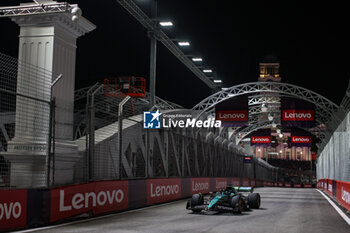 2024-09-20 - 18 STROLL Lance (can), Aston Martin F1 Team AMR24, action during the Formula 1 Singapore Grand Prix 2024, 18th round of the 2024 Formula One World Championship from September 20 to 22, 2024 on the Marina Bay Circuit, in Singapore, Singapore - F1 - SINGAPORE GRAND PRIX 2024 - FORMULA 1 - MOTORS