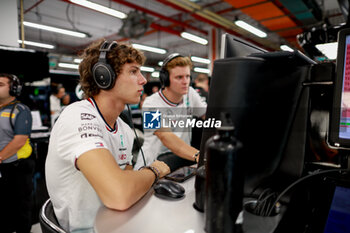 2024-09-20 - KIMI ANTONELLI Andrea (ita), Junior Driver of Mercedes AMG F1 Team, portrait SCHUMACHER Mick, Junior Driver of Mercedes AMG F1 Team, portrait during the Formula 1 Singapore Grand Prix 2024, 18th round of the 2024 Formula One World Championship from September 20 to 22, 2024 on the Marina Bay Circuit, in Singapore, Singapore - F1 - SINGAPORE GRAND PRIX 2024 - FORMULA 1 - MOTORS