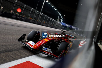 2024-09-20 - 16 LECLERC Charles (mco), Scuderia Ferrari SF-24, action during the Formula 1 Singapore Grand Prix 2024, 18th round of the 2024 Formula One World Championship from September 20 to 22, 2024 on the Marina Bay Circuit, in Singapore, Singapore - F1 - SINGAPORE GRAND PRIX 2024 - FORMULA 1 - MOTORS