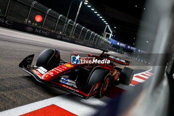 2024-09-20 - 16 LECLERC Charles (mco), Scuderia Ferrari SF-24, action during the Formula 1 Singapore Grand Prix 2024, 18th round of the 2024 Formula One World Championship from September 20 to 22, 2024 on the Marina Bay Circuit, in Singapore, Singapore - F1 - SINGAPORE GRAND PRIX 2024 - FORMULA 1 - MOTORS