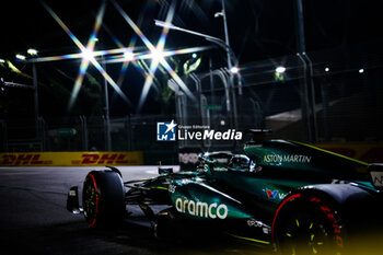 2024-09-20 - 18 STROLL Lance (can), Aston Martin F1 Team AMR24, action during the Formula 1 Singapore Grand Prix 2024, 18th round of the 2024 Formula One World Championship from September 20 to 22, 2024 on the Marina Bay Circuit, in Singapore, Singapore - F1 - SINGAPORE GRAND PRIX 2024 - FORMULA 1 - MOTORS