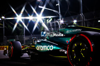 2024-09-20 - 18 STROLL Lance (can), Aston Martin F1 Team AMR24, action during the Formula 1 Singapore Grand Prix 2024, 18th round of the 2024 Formula One World Championship from September 20 to 22, 2024 on the Marina Bay Circuit, in Singapore, Singapore - F1 - SINGAPORE GRAND PRIX 2024 - FORMULA 1 - MOTORS