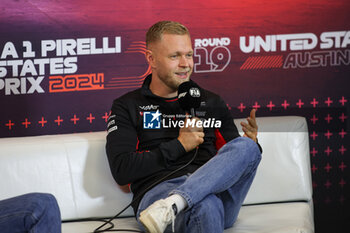 2024-10-17 - MAGNUSSEN Kevin (den), Haas F1 Team VF-24 Ferrari, portrait press conference during the Formula 1 Pirelli United States Grand Prix 2024, 19th round of the 2024 Formula One World Championship from October 18 to 20, 2024 on the Circuit of the Americas, in Austin, United States of America - F1 - US GRAND PRIX 2024 - FORMULA 1 - MOTORS